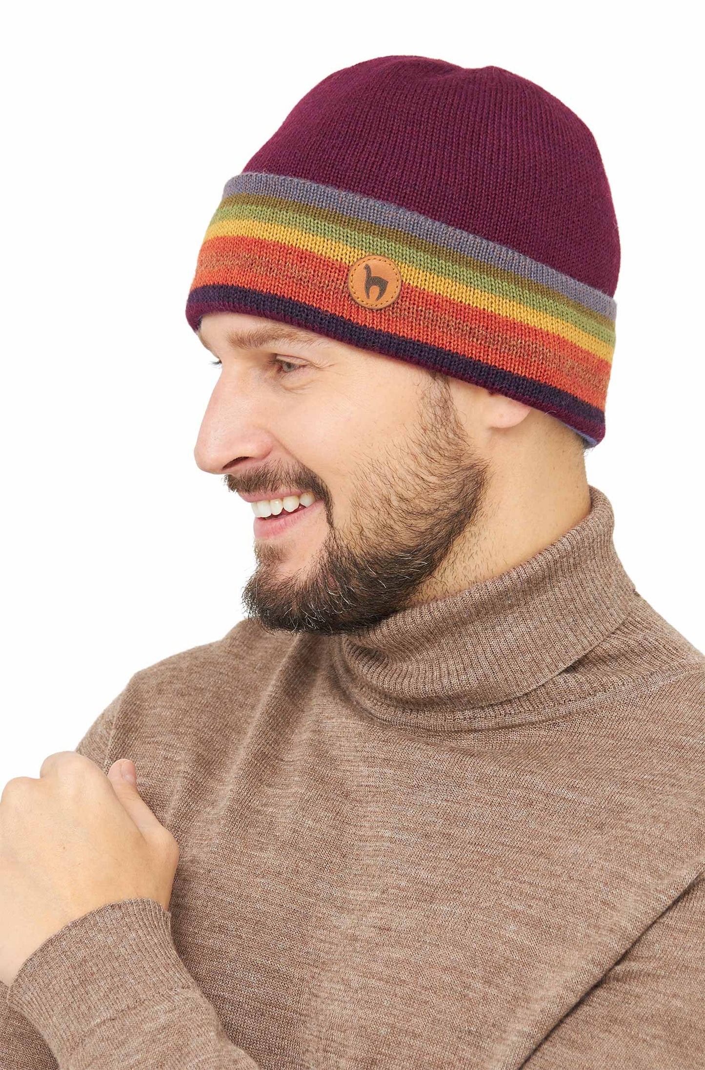 Baby Alpaka Wendemütze Arco Iris