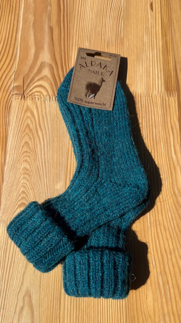Umschlag-Söckchen mit Alpakawolle
