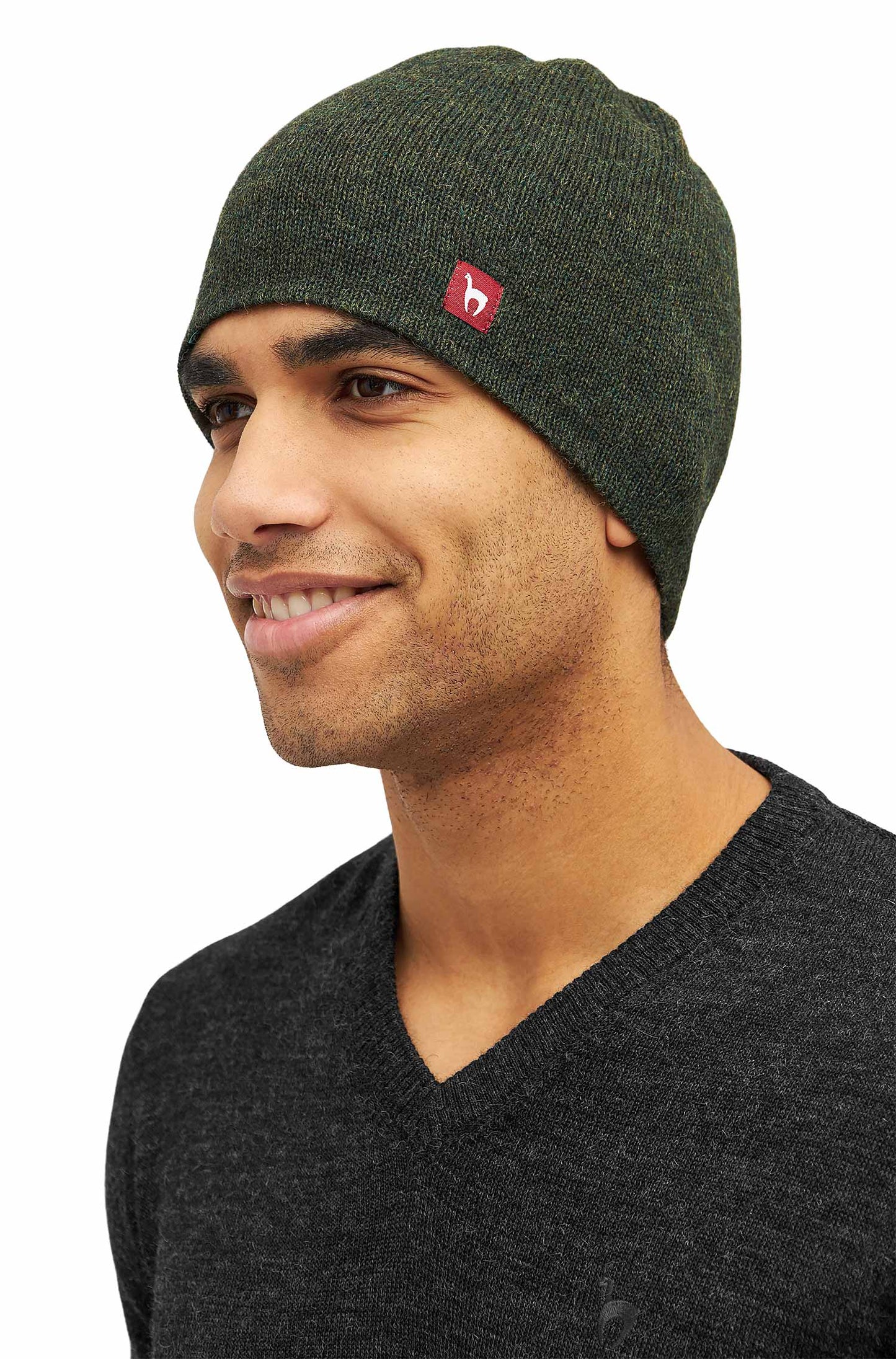 Baby Alpaka Wendemütze uni