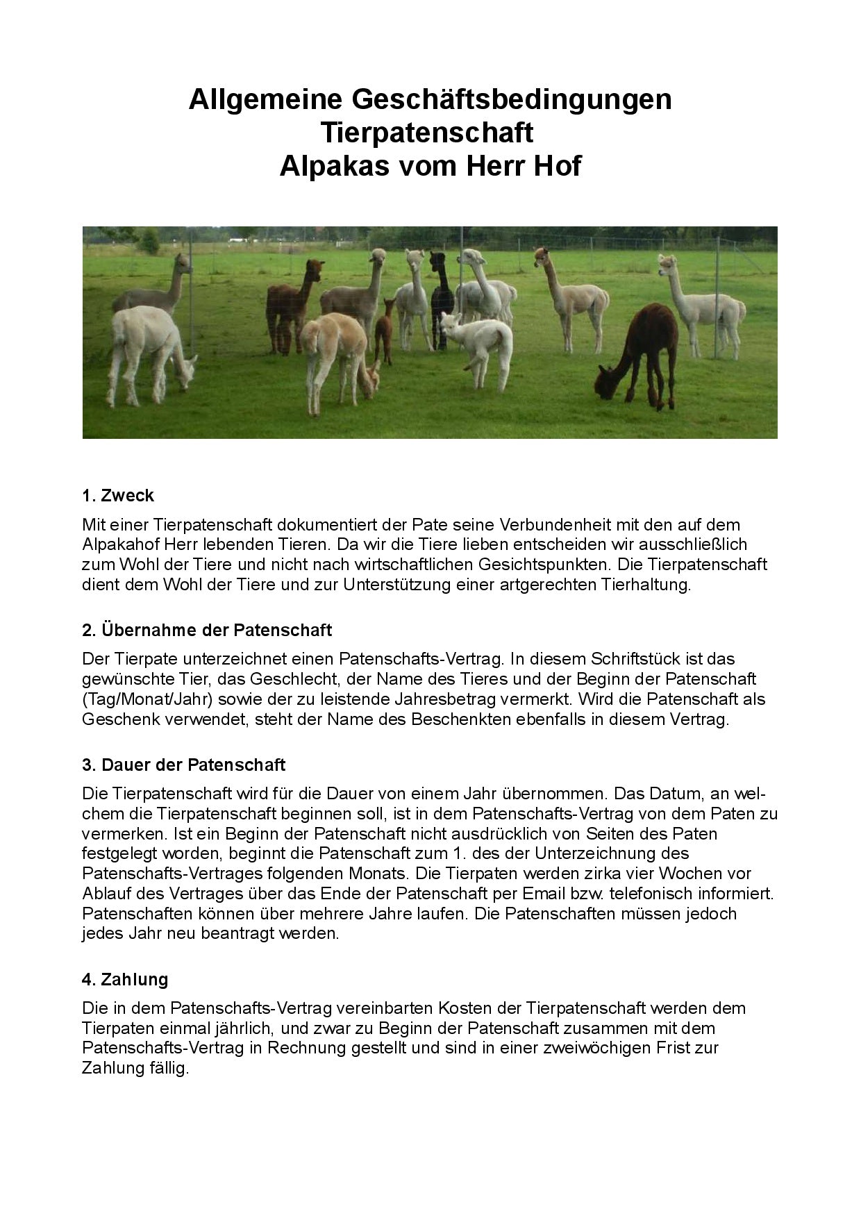 Patenschaften für unsere Crias aus 2025