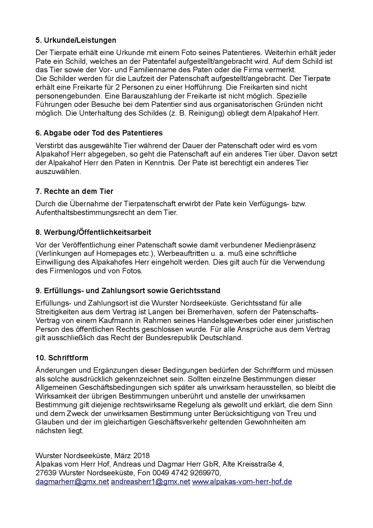 Patenschaften für unsere Crias aus 2025