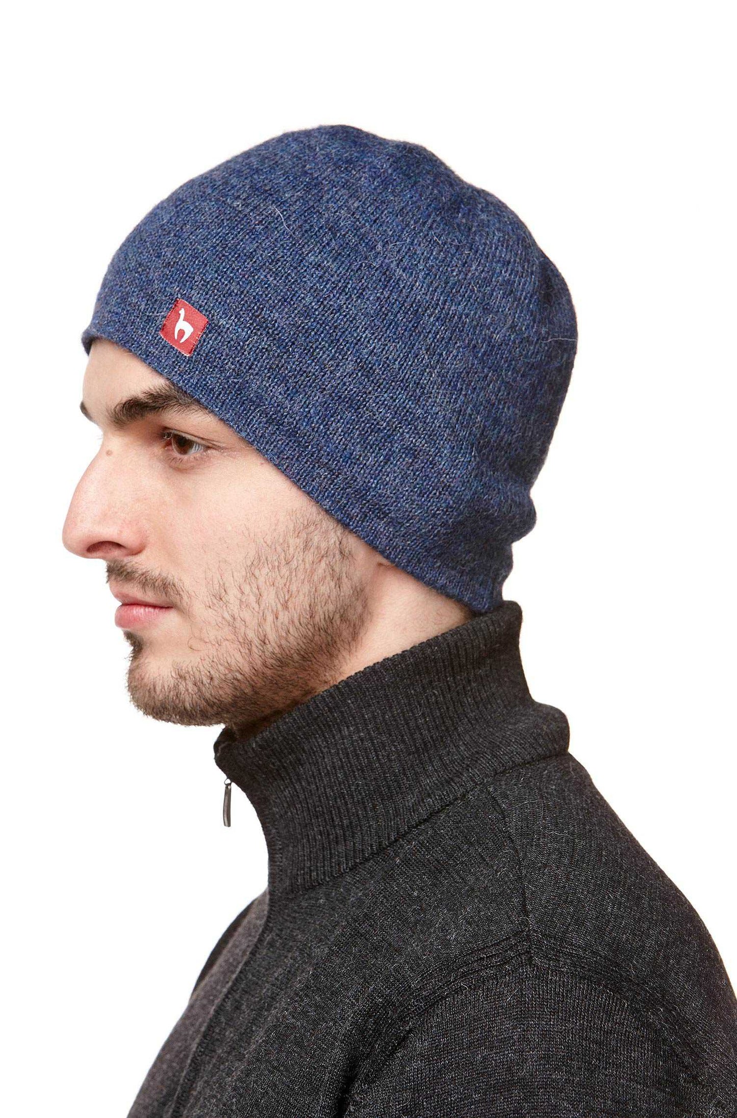 Baby Alpaka Wendemütze uni