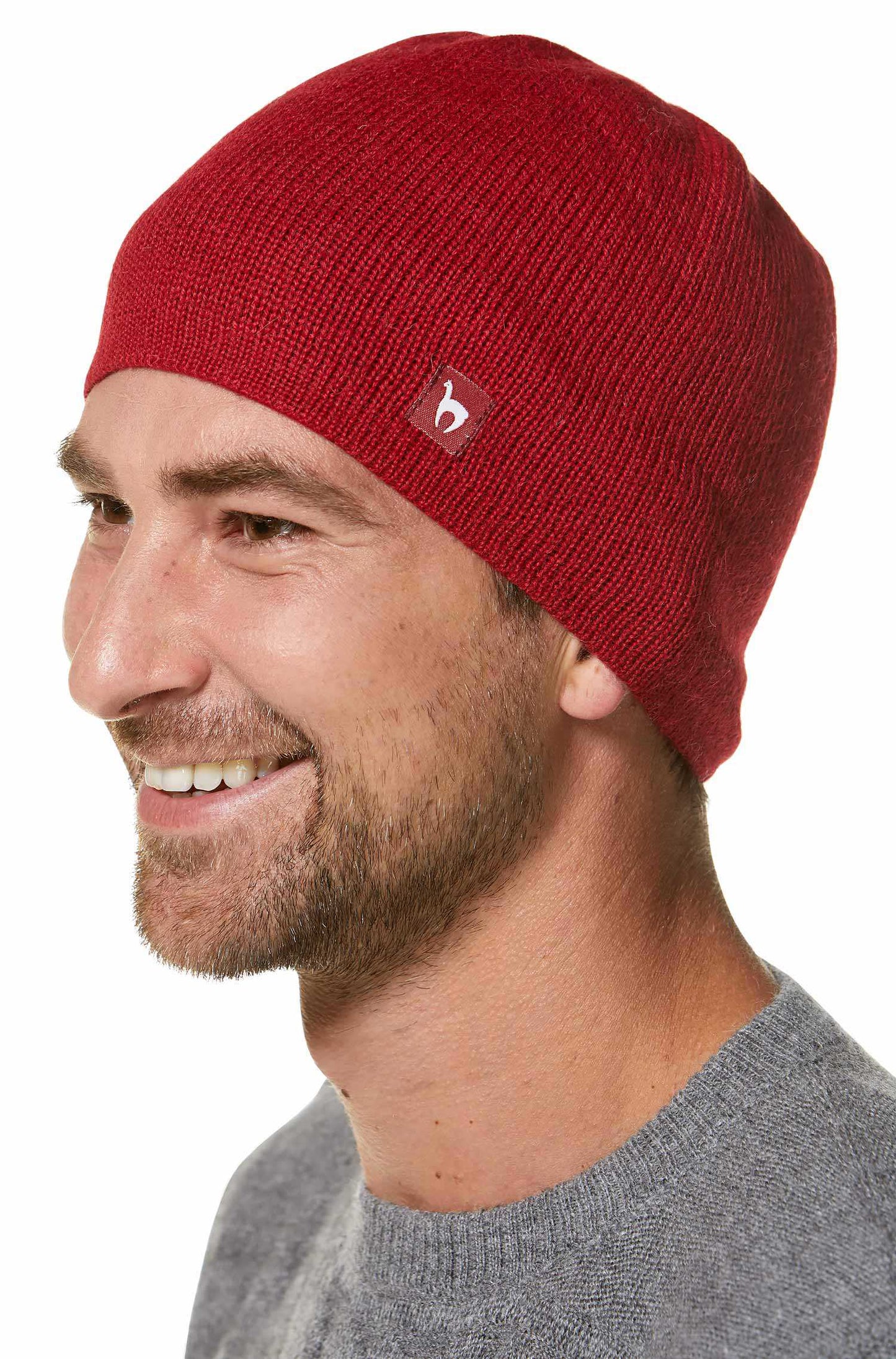 Baby Alpaka Wendemütze uni